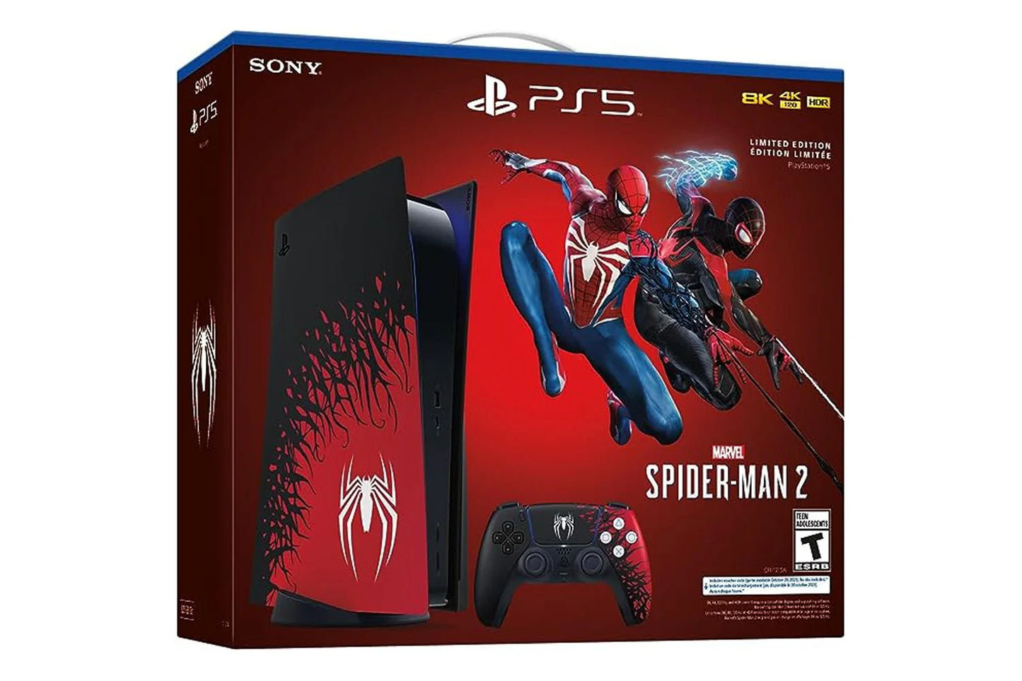 2023 Holiday Bundle PlayStation_PS5 Gaming Console (Disc Version) Marvel’s Spider-Man 2 Limited Edition Bundle with Controller Display Stand