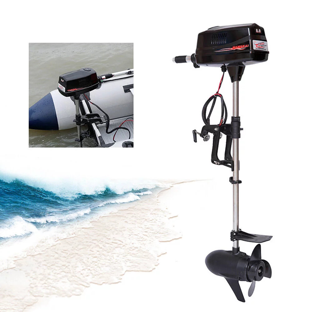 48V Electric Fishing Boat Engine 2200W Brushless Outboard Trolling Motor CE