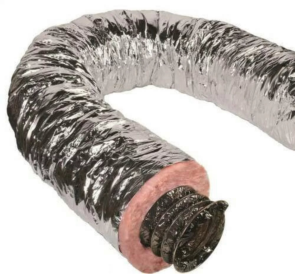 5"Silver Flex Quiet Flex Insulated Flexible Duct R6 25'