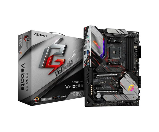 ASRock B550 PG Velocita Supports 3rd Gen AM4 Ryzen/Future Ryzen Proce...