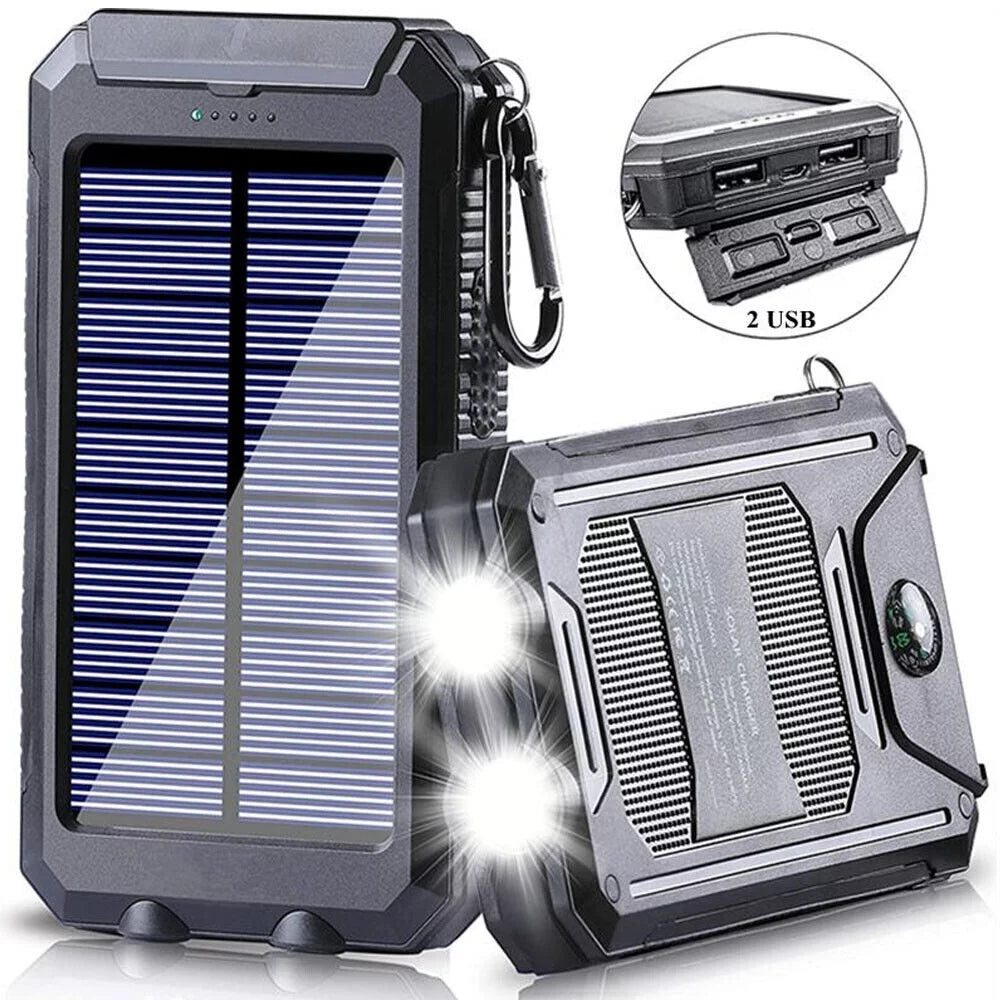 2023 Fluid Solar Power Bank 9000000mAh Portable External Battery Charger US