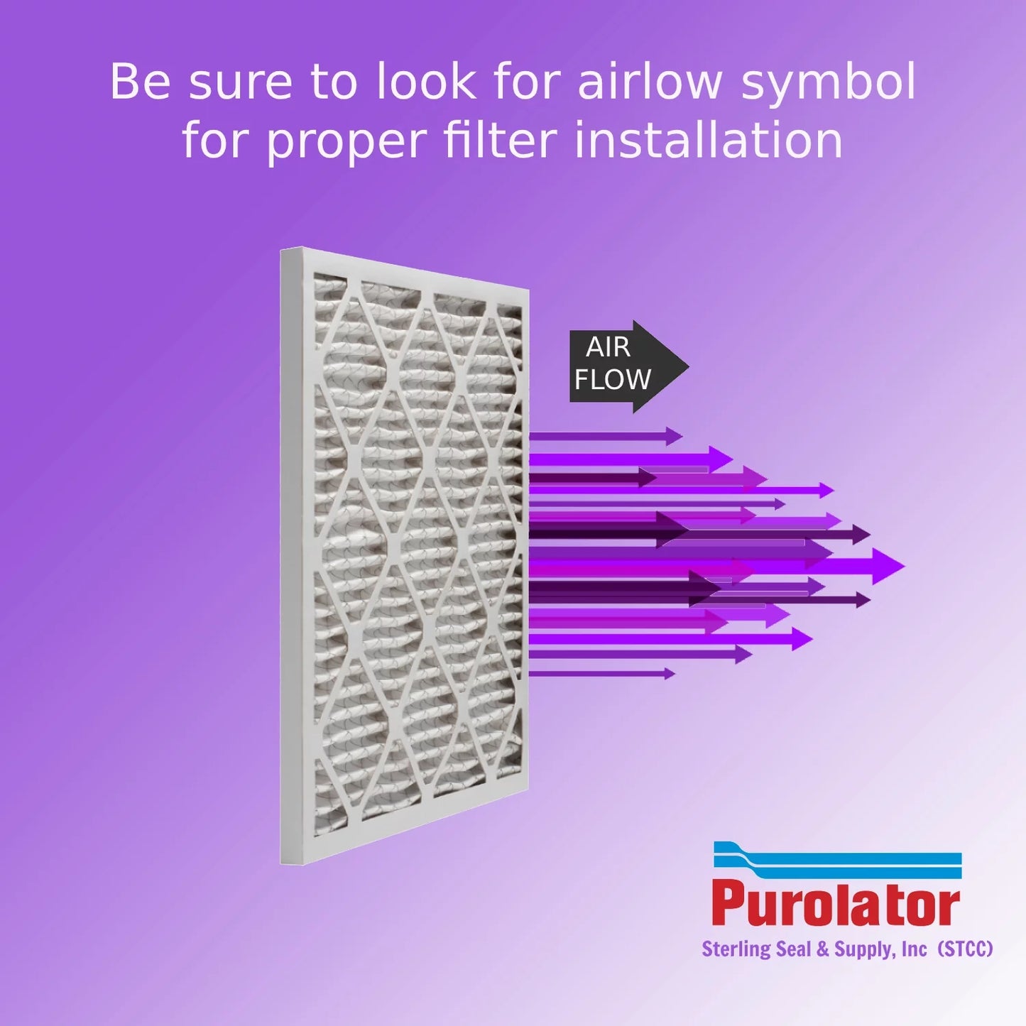 12x12x1, Purolator DMK80 Extended Surface Pleated Air Filter, Mechanical MERV 8, (6 Pack)