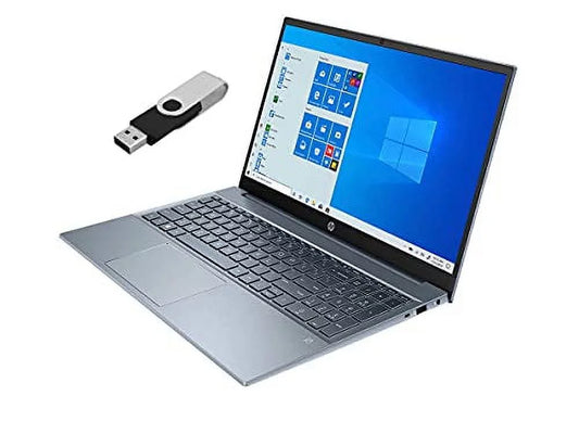 2022 Pavilion 15.6" FHD Monitor Portable computer 12th Gen 10-Core i7-1255U 32GB DDR4 1TB NVMe SSD Iris Xe Graphics HDMI Webcam WiFi-6 Bluetooth Backlit Keyboard Windows 11 Pro w/ 32GB USB Included