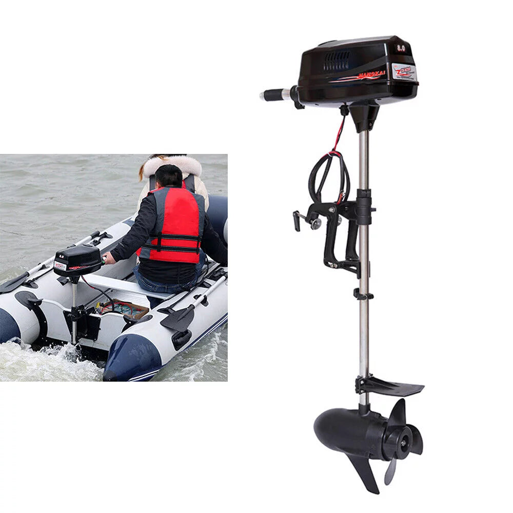 48V Electric Fishing Boat Engine 2200W Brushless Outboard Trolling Motor CE