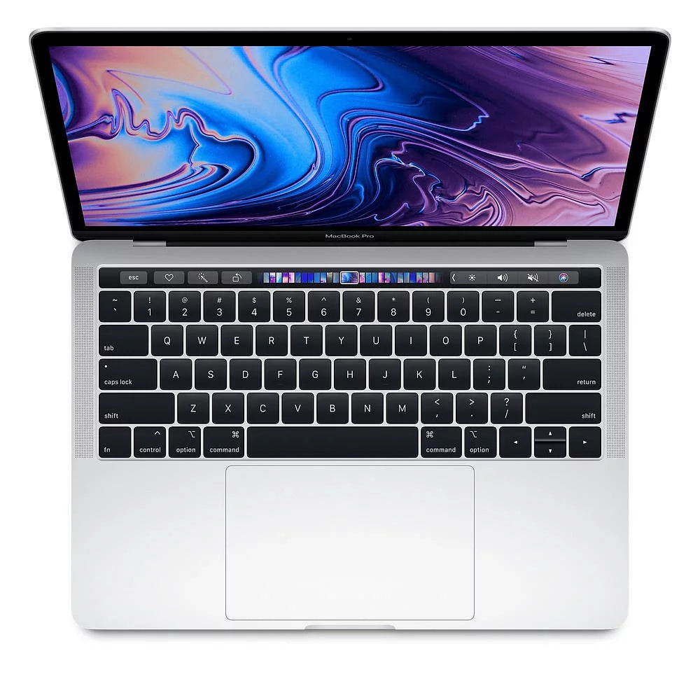 A Grade Macbook Pro 13.3-inch (Retina, Silver, Touch Bar) 2.4Ghz Quad Core i5 (2019) MV972LL/A 256GB SSD 16GB Memory 2560x1600 Display Mac OS Big Sur Power Adapter Included