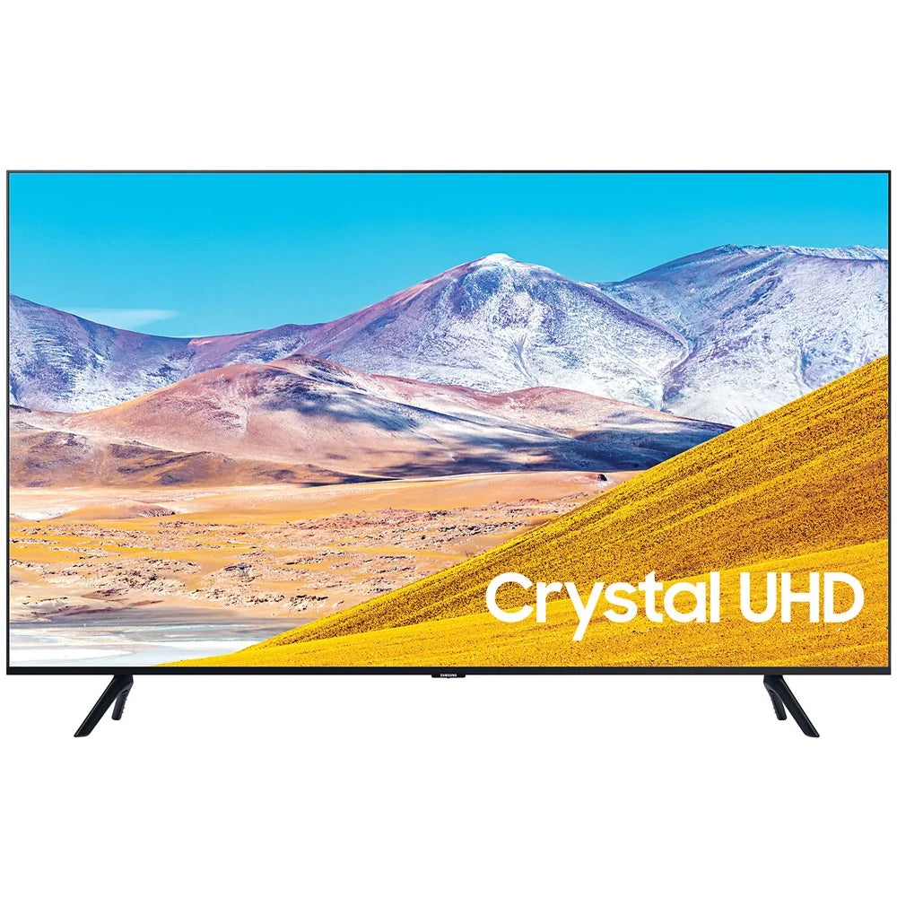 85-inch UN85TU8000 4K Ultra HD Smart LED TV (2020 Model) Crystal Processing 4K Bundle with TaskRabbit Installation Services + Deco Gear Wall Mount + HDMI Cables + Surge Adapter