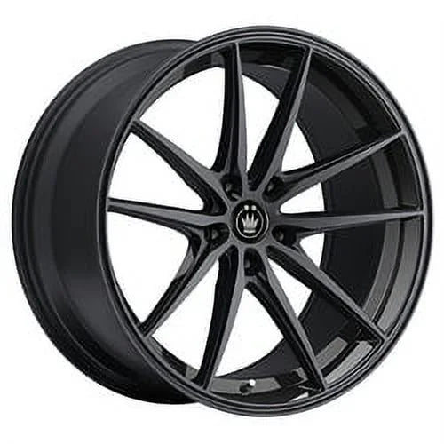 17x8 Konig 37B Oversteer Gloss Black Wheel 5x112 (45mm)