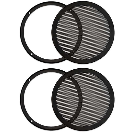 2 Goldwood Sound SG-M8 Heavy Duty Steel Mesh Snap On Woofer Grills for 8" Speakers